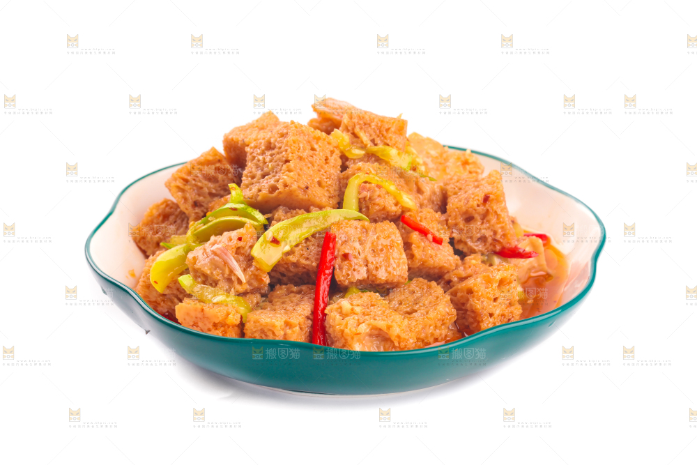 白底上的面筋