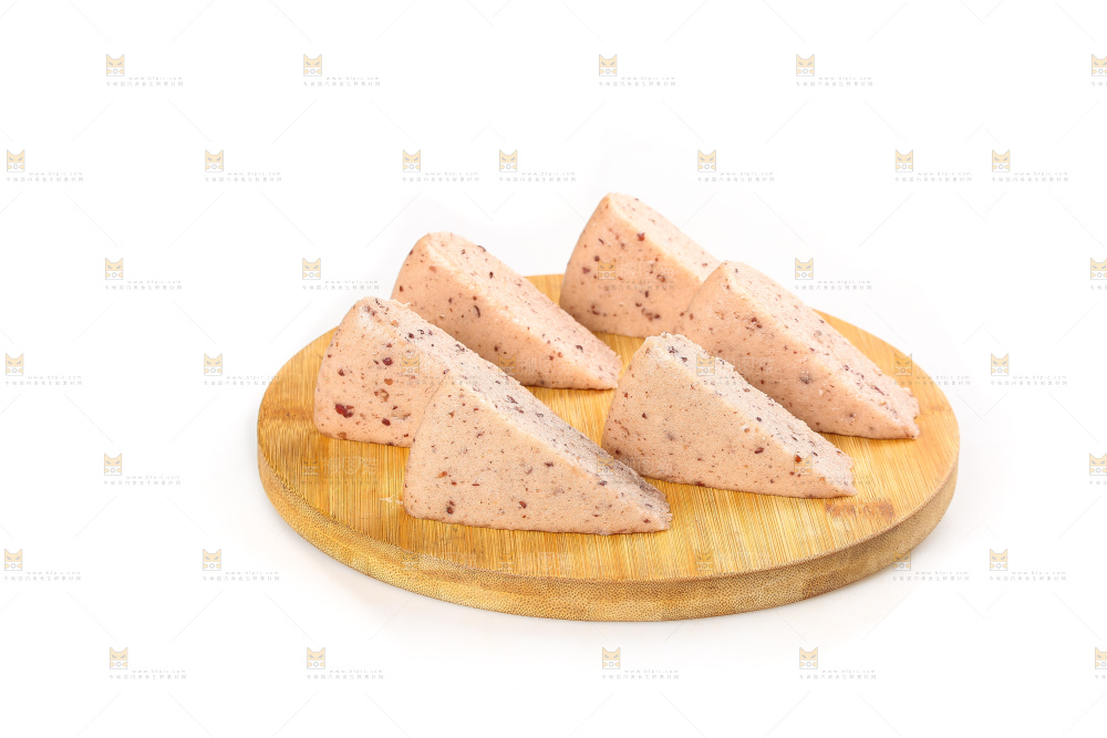 白底上的红豆发糕