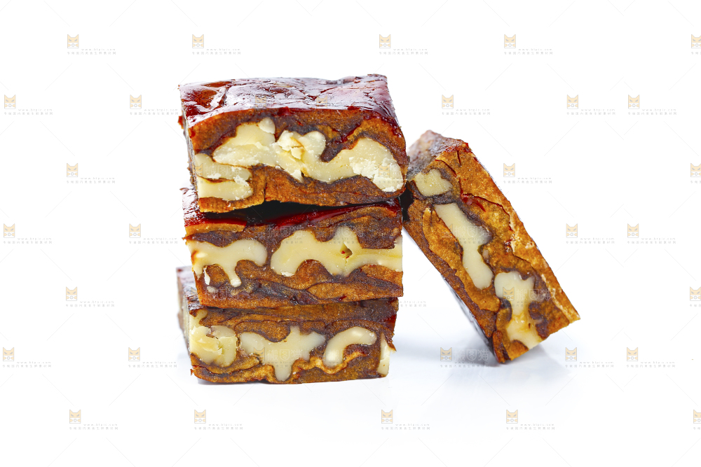 白底上的夹心派