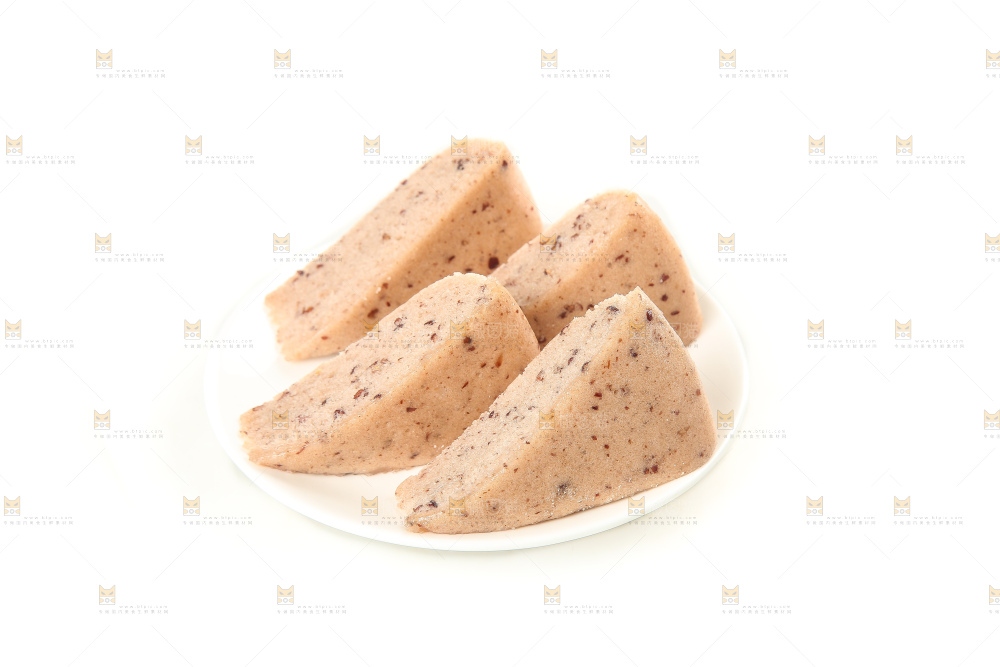 白底上的红豆发糕