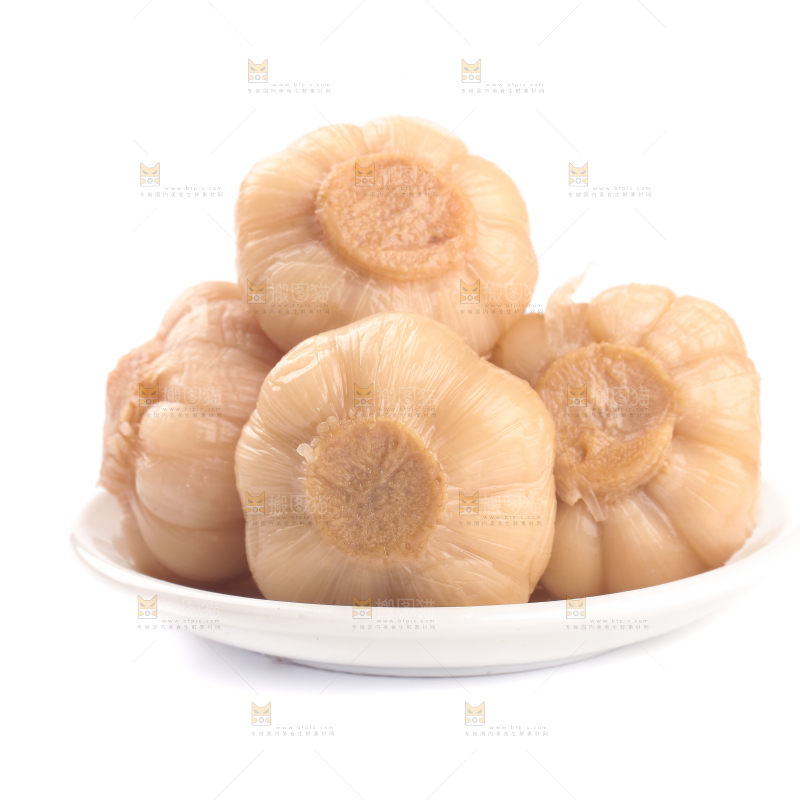 白底上的糖蒜