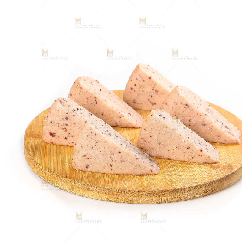 白底上的红豆发糕
