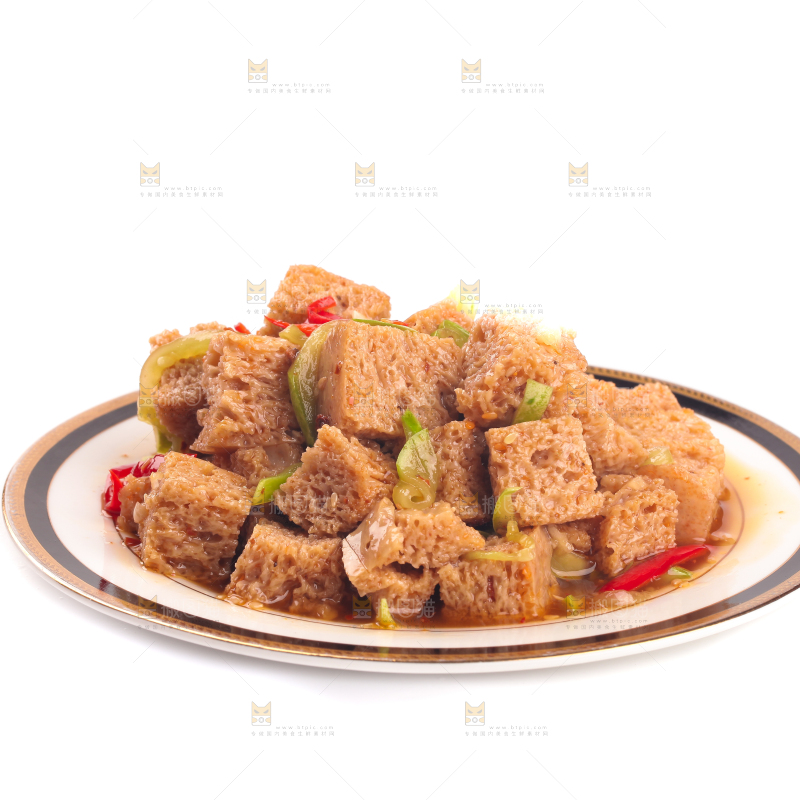 白底上的面筋