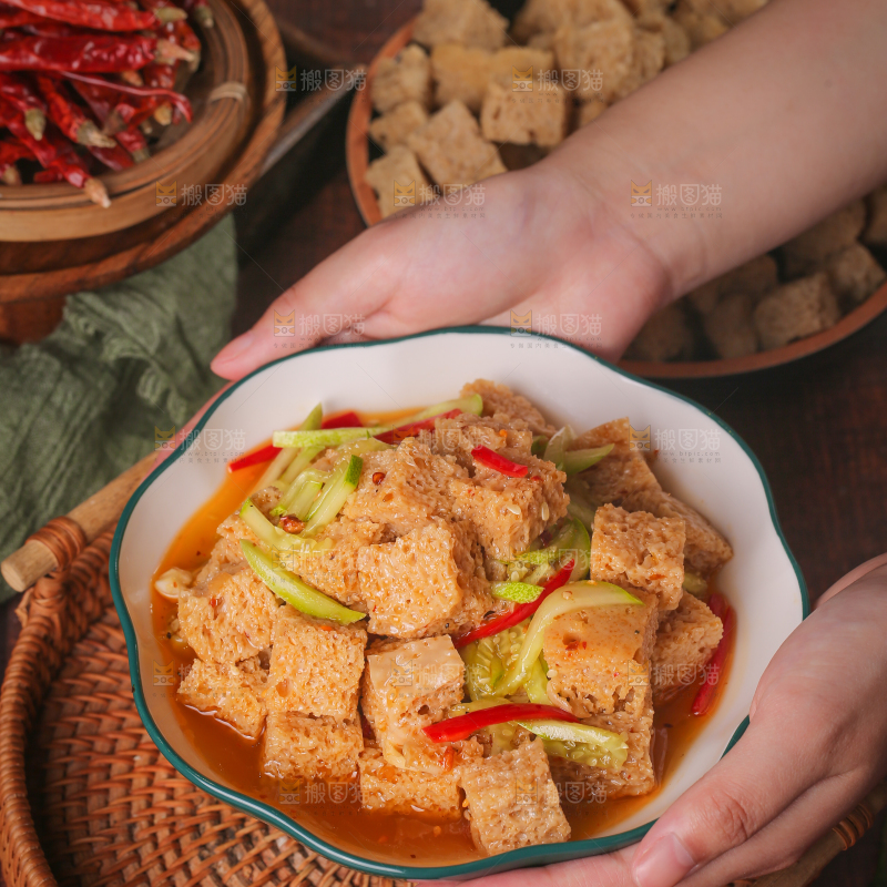 深底上的面筋