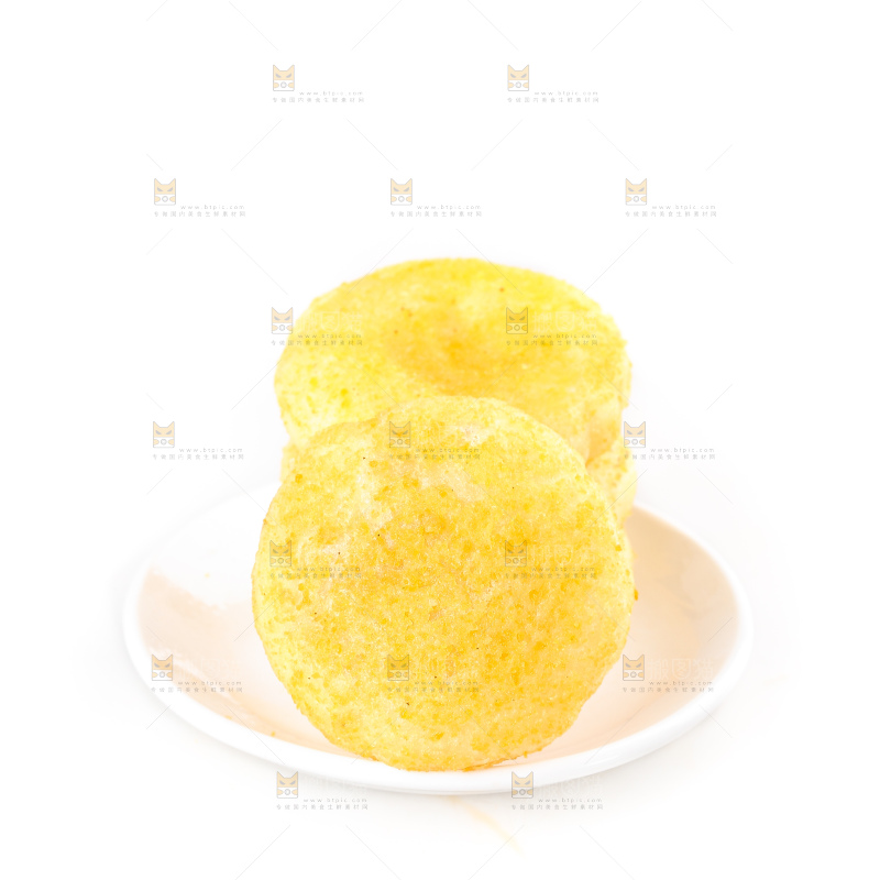 白底上的糖糕