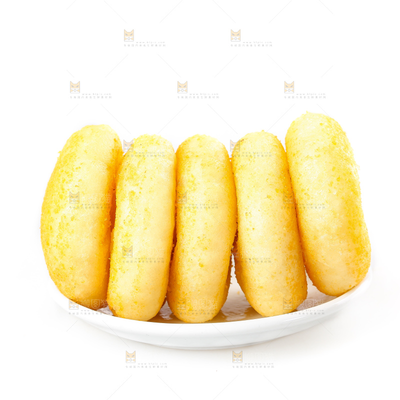 白底上的糖糕