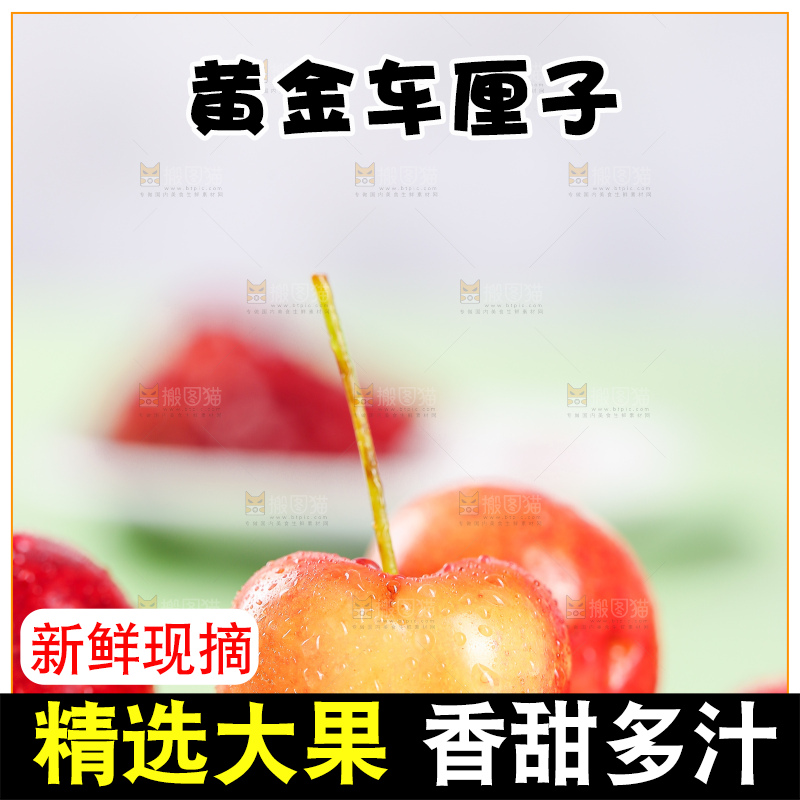 浅底上的黄金车厘子