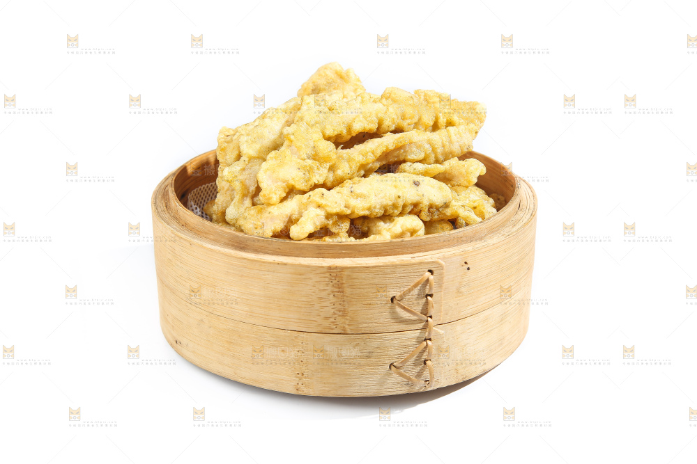 白底上的小酥肉