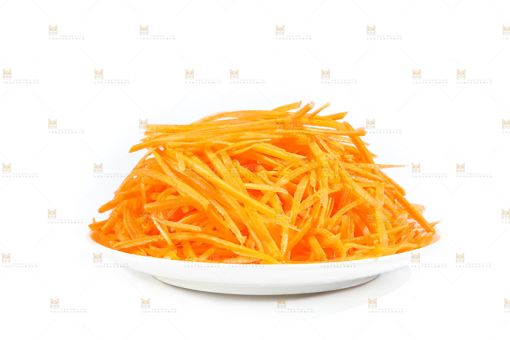 白底上的胡萝卜