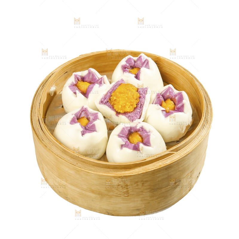 白底上的芙蓉包
