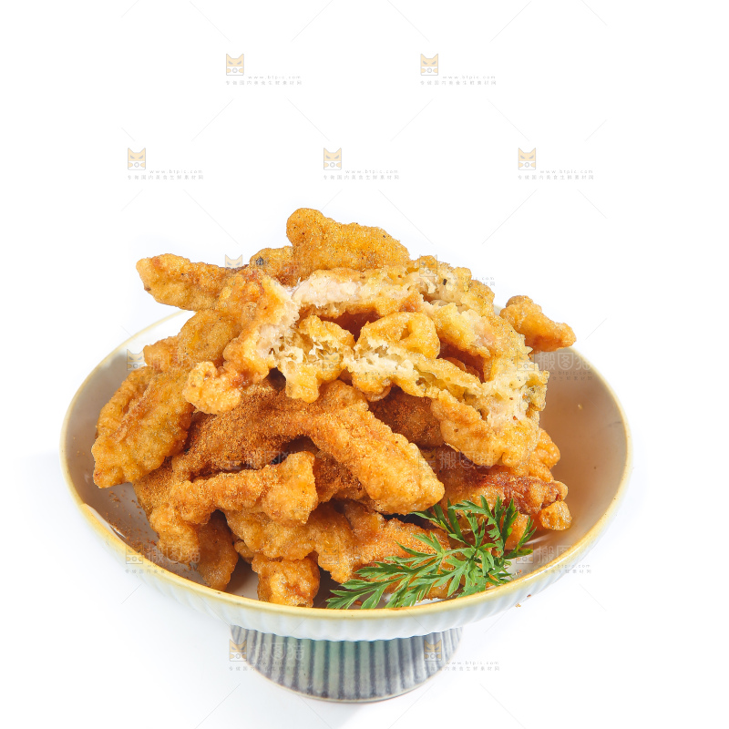 白底上的小酥肉