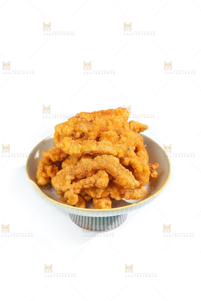 白底上的小酥肉