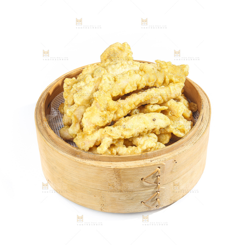 白底上的小酥肉