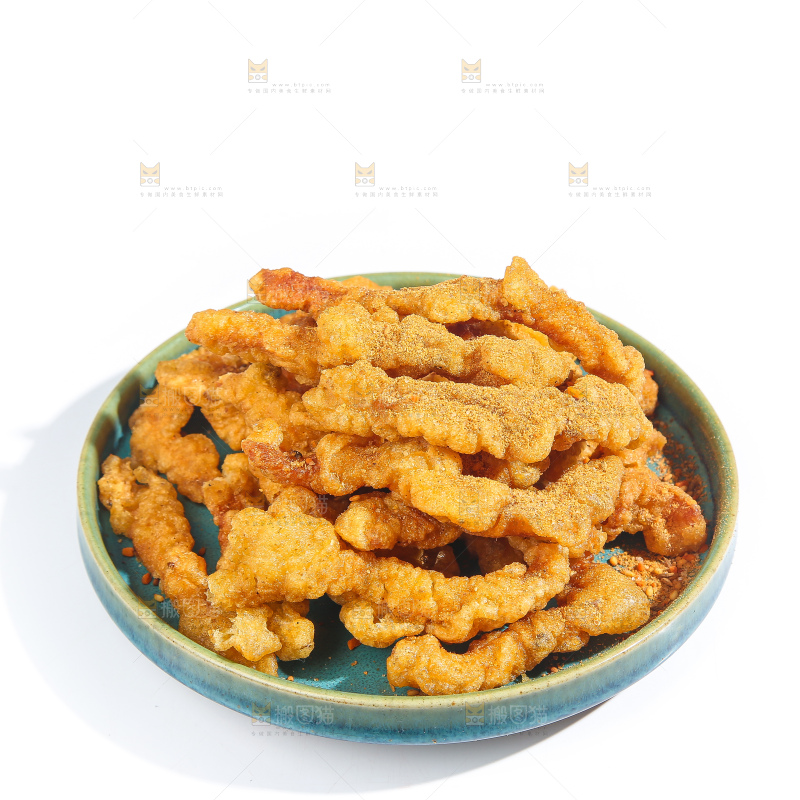 白底上的小酥肉
