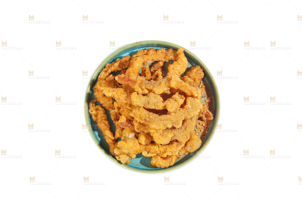 白底上的小酥肉