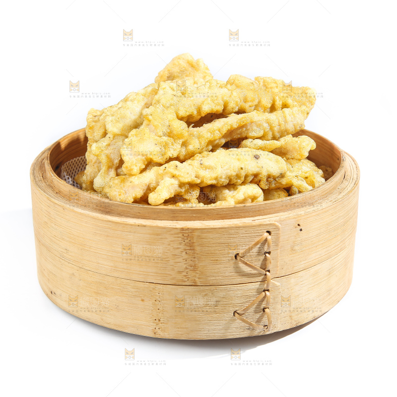 白底上的小酥肉