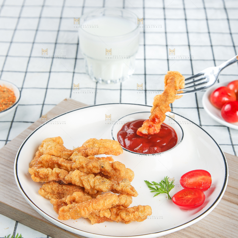 浅底上的小酥肉