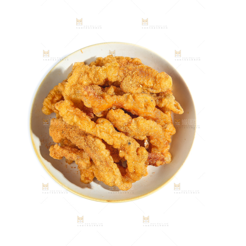 白底上的小酥肉