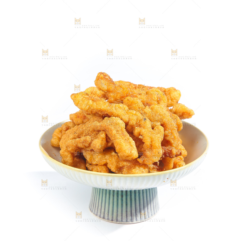 白底上的小酥肉