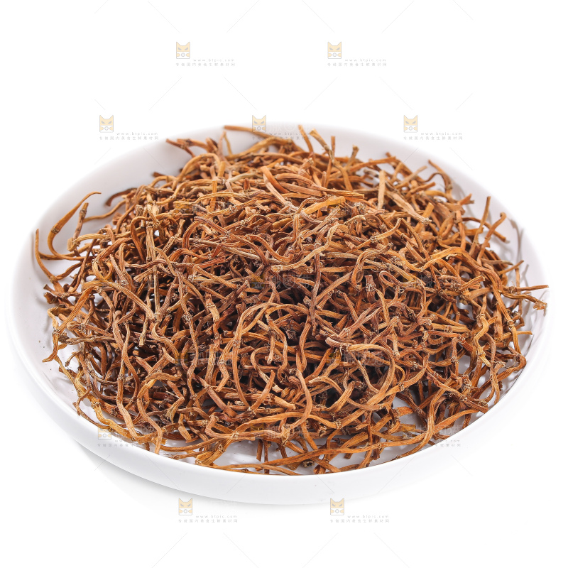 白底上的干折耳根