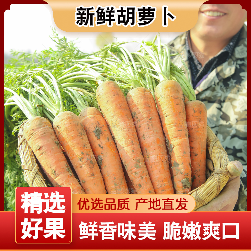 手里拿着胡萝卜