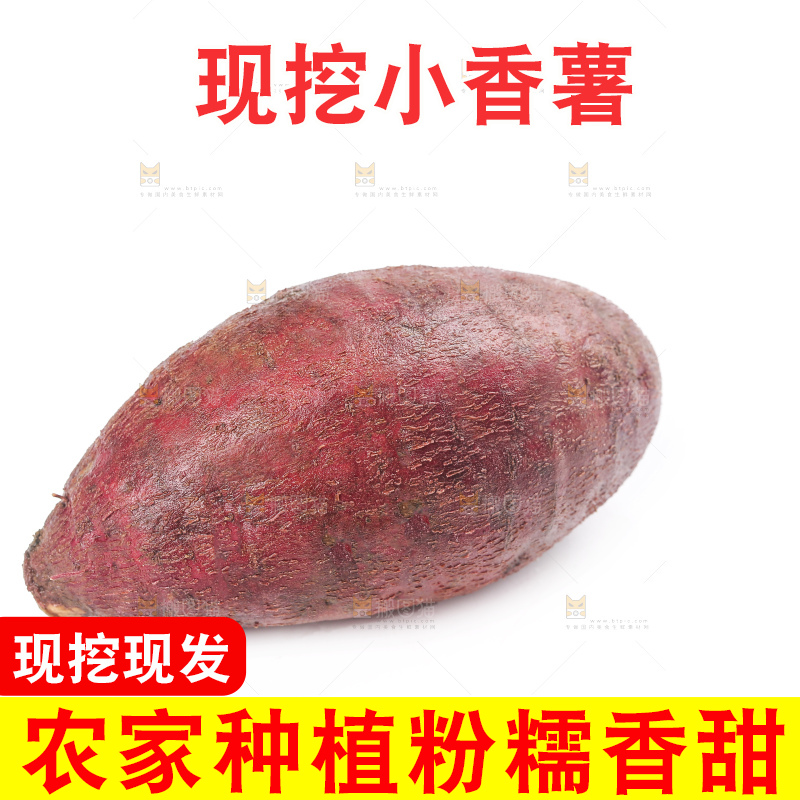 白底上的小香薯
