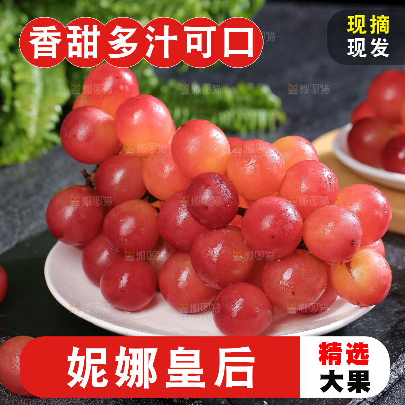 深底上的妮娜皇后葡萄