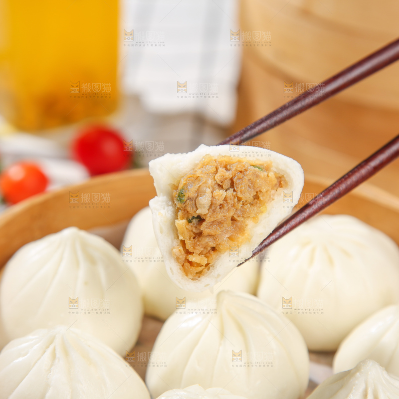 浅底上的杭州小笼包
