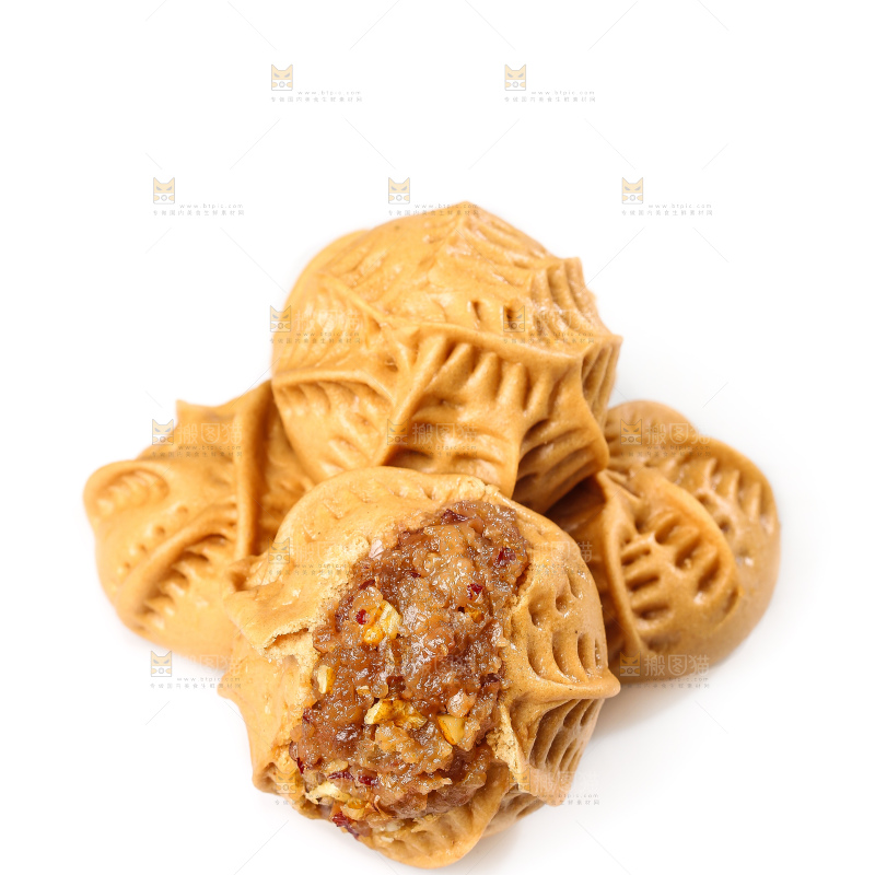 白底上的核桃包