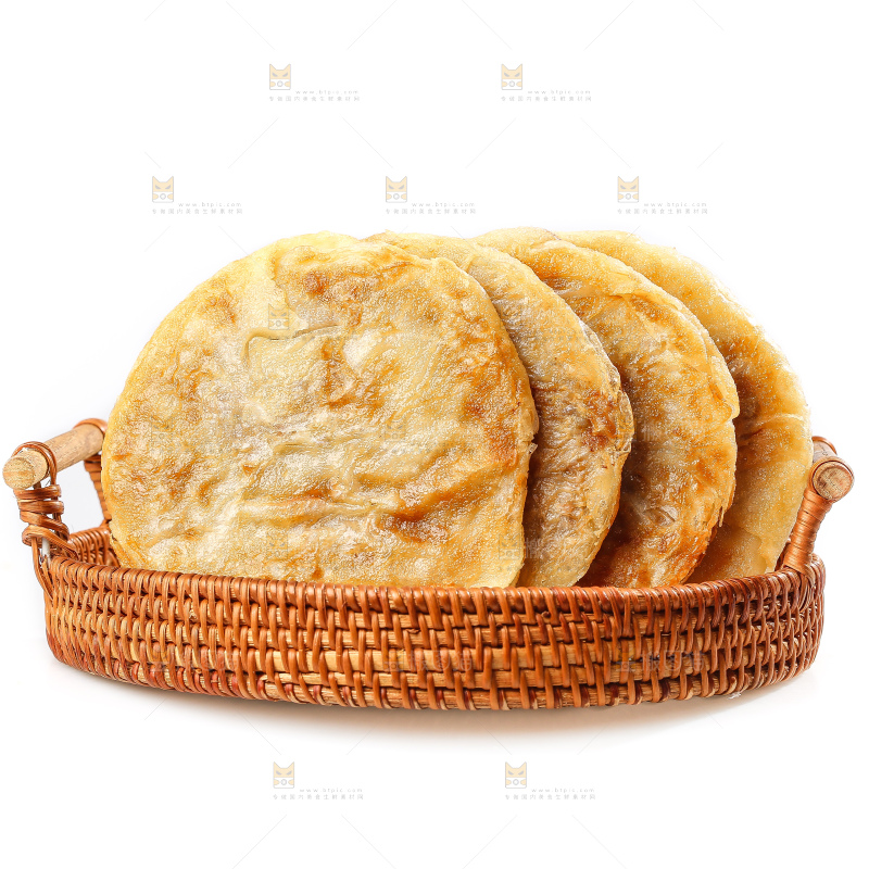 白底上的牛肉馅饼