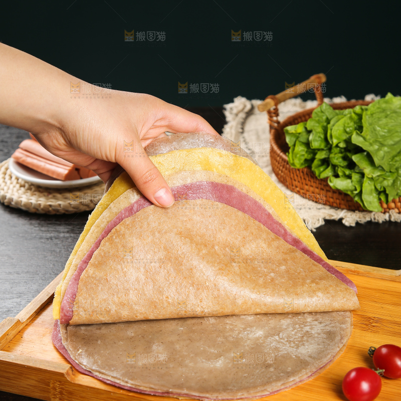深底上的卷饼