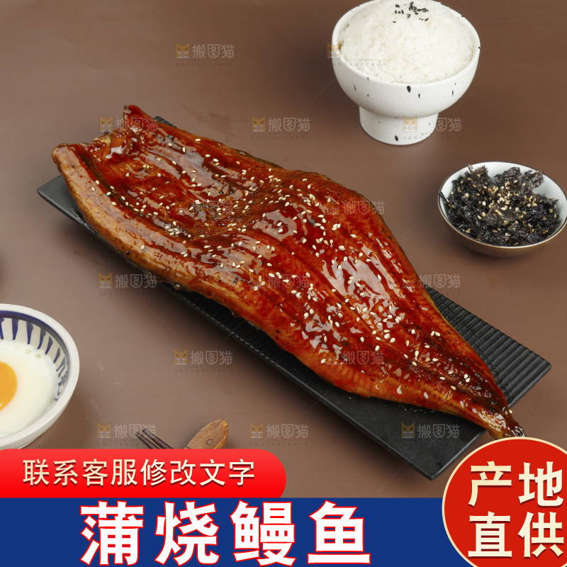 深底上的照烧鳗鱼