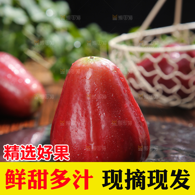 深底上的黑金刚莲雾
