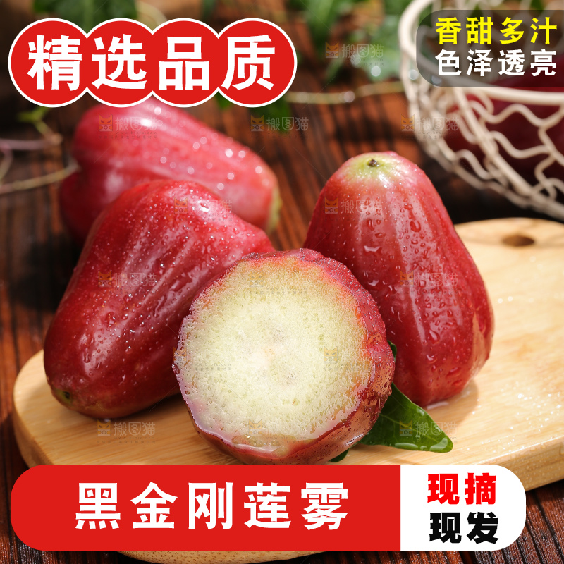 深底上的黑金刚莲雾
