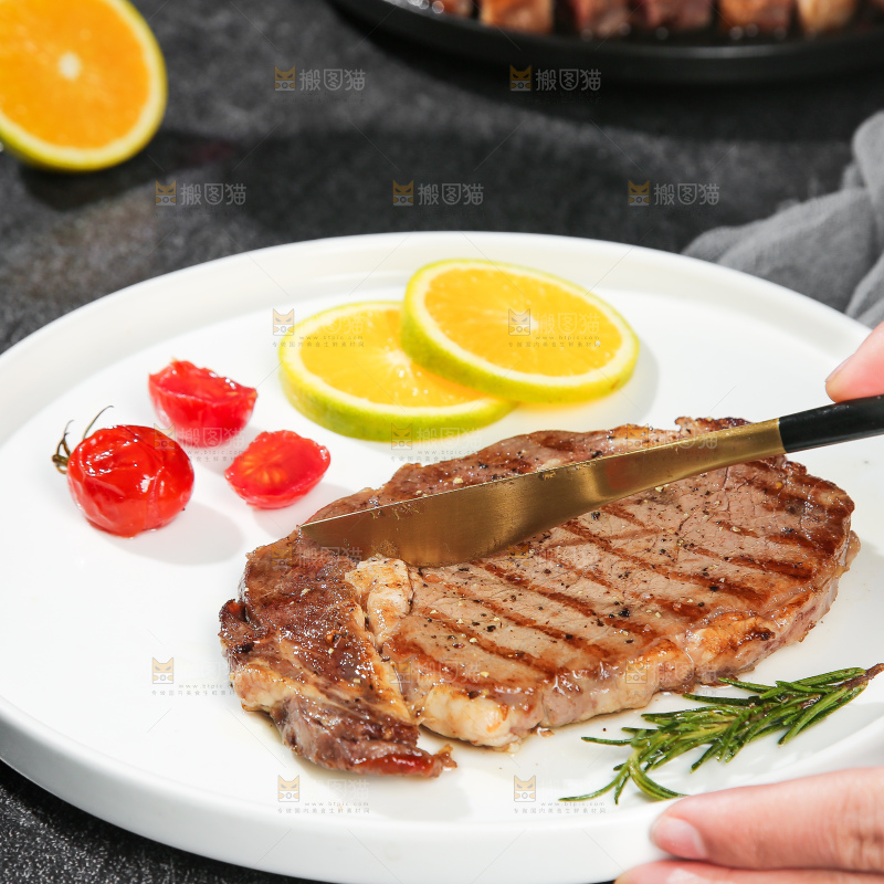 深底上牛排