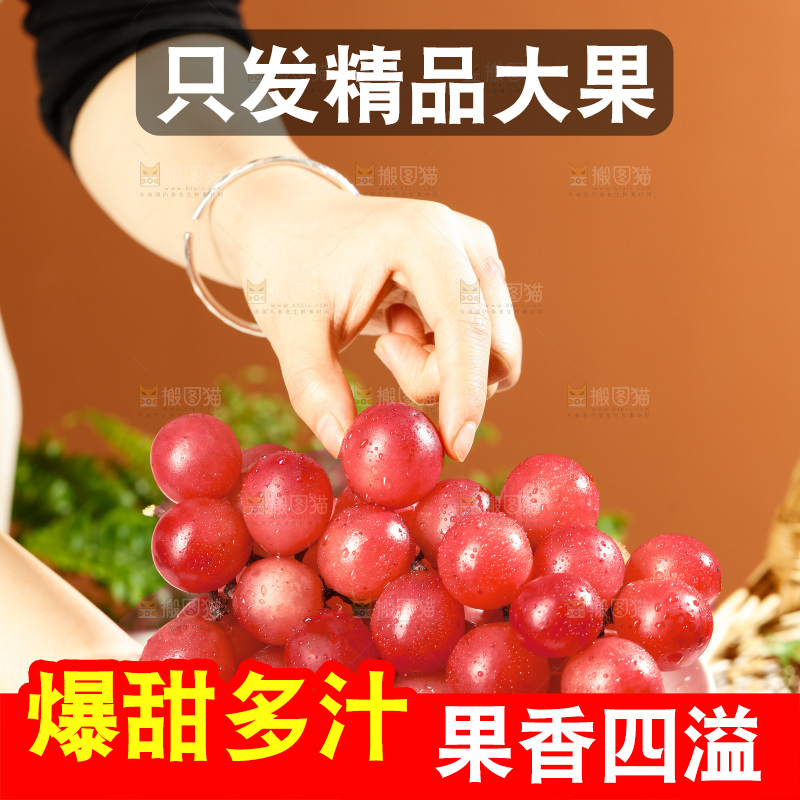浅底上的妮娜皇后葡萄