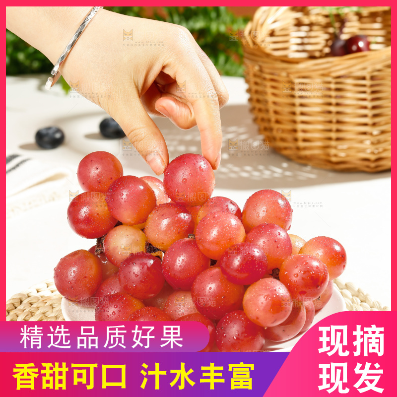 浅底上的妮娜皇后葡萄