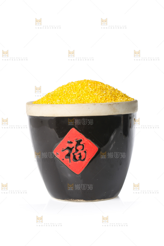 白底上的小黄米