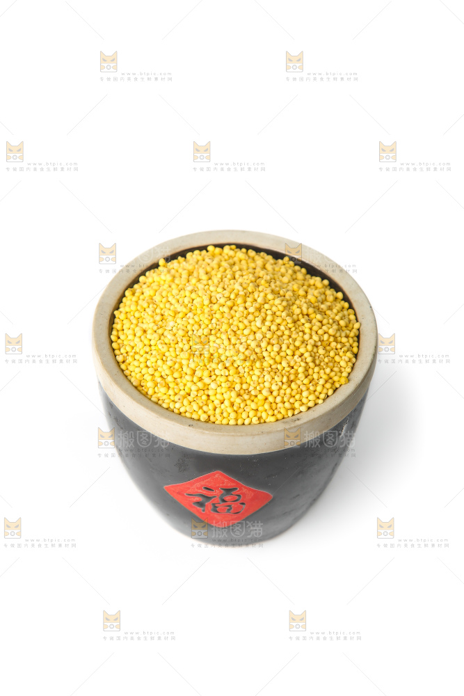 白底上的大黄米