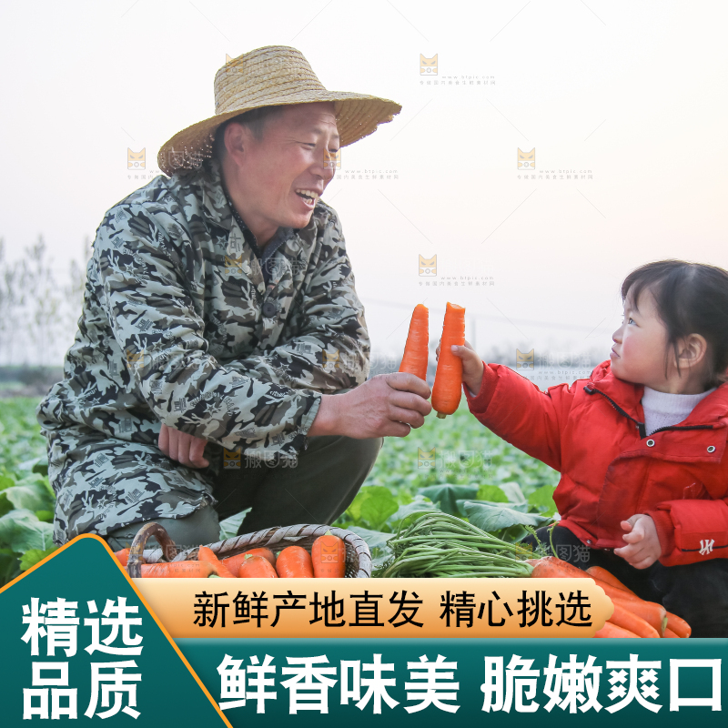 手里拿着胡萝卜