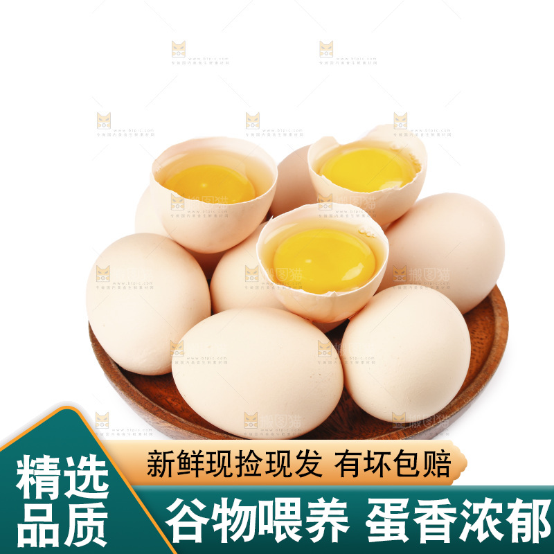 白底上的土鸡蛋