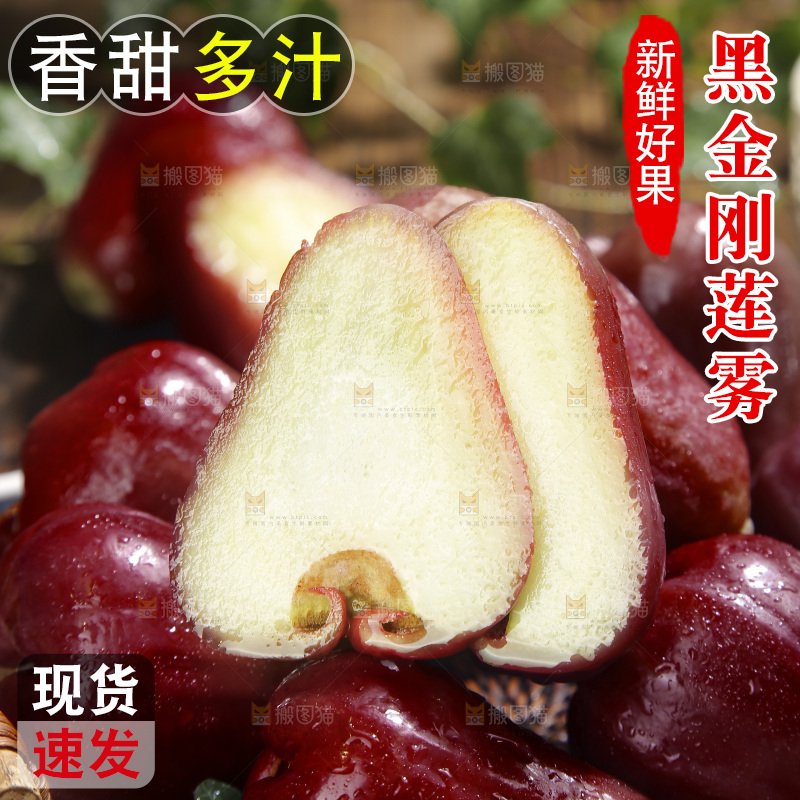 深底上的黑金刚莲雾