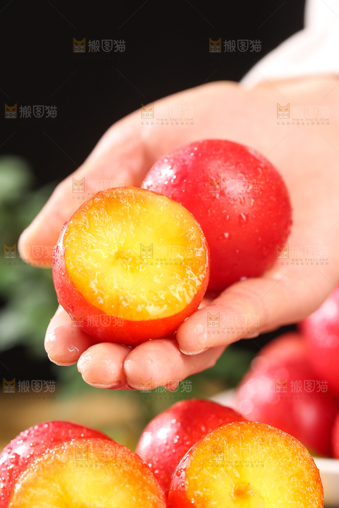 深底上的樱桃李