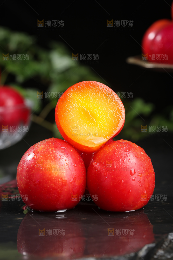 深底上的樱桃李