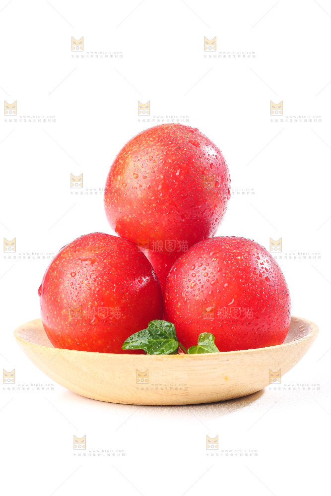 白底上的樱桃李