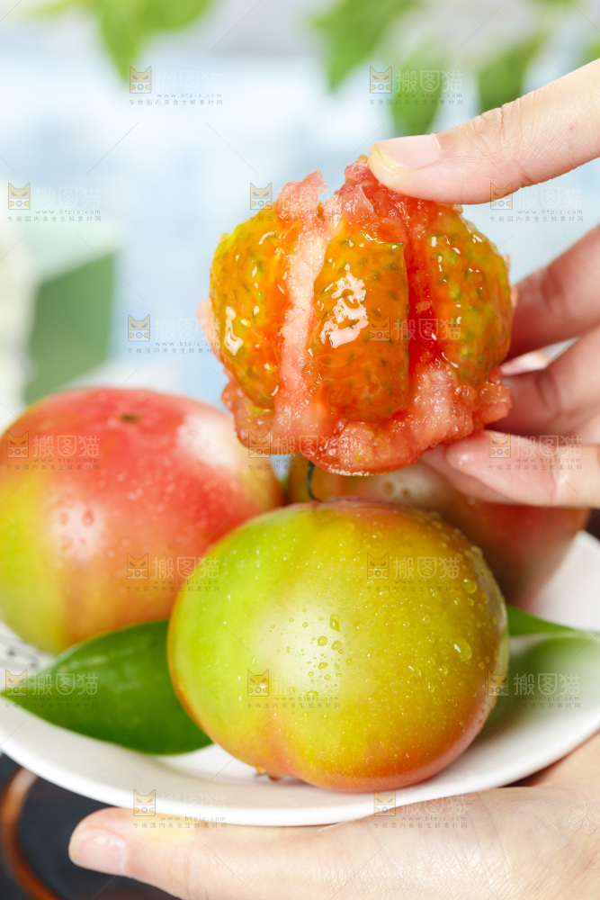 浅底上的铁皮西红柿