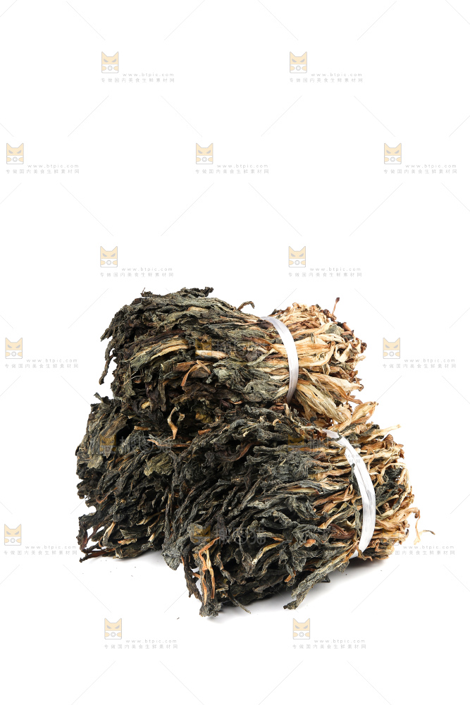 白底上的白菜干
