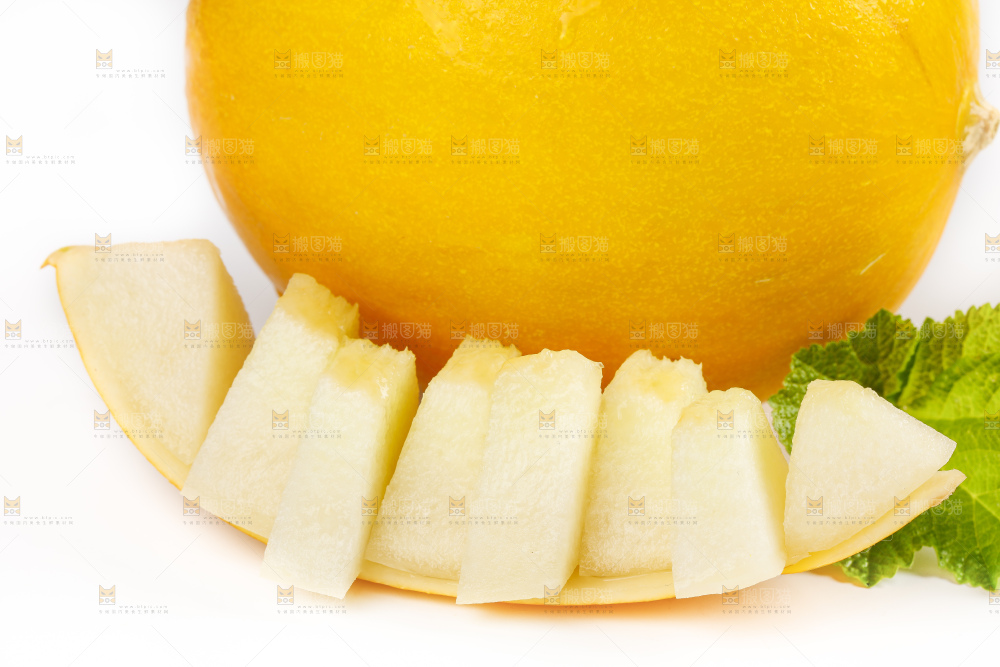 白底上的黄河蜜瓜