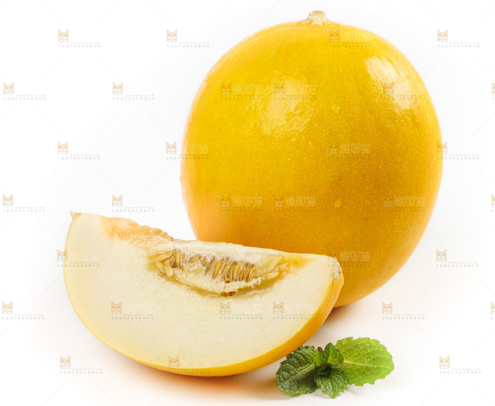 白底上的黄河蜜瓜