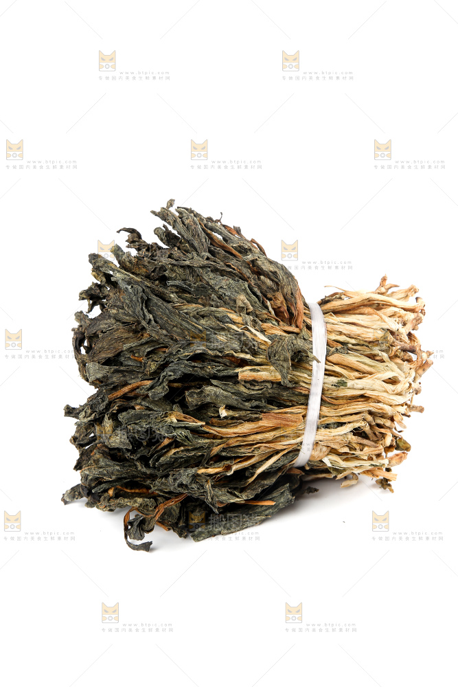 白底上的白菜干